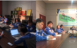 努力工作，健康生活，艾灸培訓(xùn)中